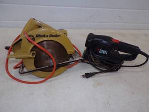 lot 104 image: Circular Saw and Sander