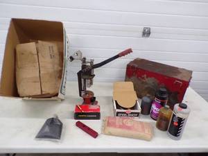 lot 147 image: Ammo Reloading Lot, Reloader, Shot, Wads Primers, Gun Powder