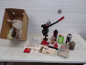 lot 149 image: Ammo Reloading Lot, Reloader, Shot, Wads Primers, Gun Powder