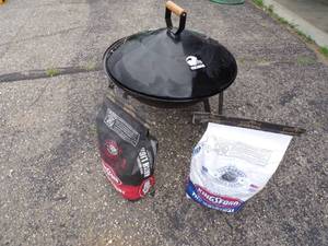 lot 154 image: Viking Miller Light Charcoal Grill with 2 Bags of Charcoal Never Used