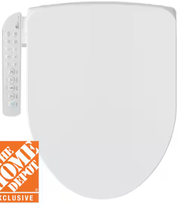 lot 11 image: Bio-Bidet Electric Bidet Seat For Round Toilet