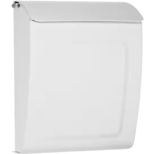 lot 25 image: Architectural Mailboxes - Aspen Locking Wall Mounted Mail Box In White