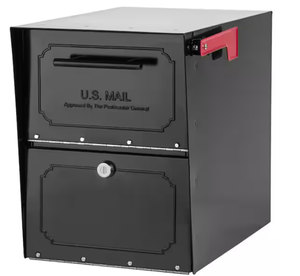 lot 28 image: Architectural Mailboxes - Oasis Classic Black Locking Mailbox