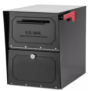 lot 36 image: Architectural Mailbox - Oasis Classic Black Locking Mailbox