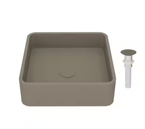lot 46 image: Boyel Living - 15.35 in. Square Vessel Bathroom Sink