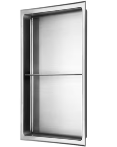 lot 49 image: AKDY - Steel Shower Wall-Double Shelf