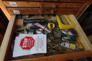 lot 145 image: Contents of Drawer - Vise Grips, Hooks