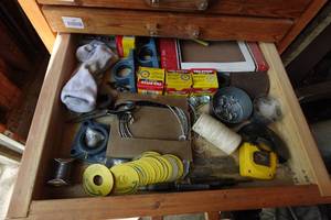 lot 146 image: Contents of Drawer - Cut-Off Discs, Pillow Blocks, Bearings
