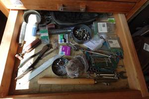 lot 147 image: Contents of Drawer - Wrenches, Fasteners