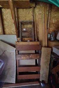 lot 563 image: Assorted Scrap Wood - Ladder HeadboardFootboard