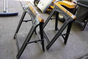 lot 17 image: 2 Folding Saw Horses