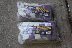 lot 25 image: 2 5-Packs Leather Work Gloves