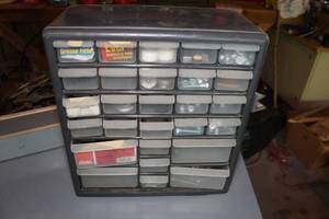 lot 65 image: Organizer with Assorted NutsBoltsScrews