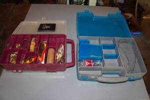 lot 73 image: 2 Tackle Boxes with Assorted Tackle