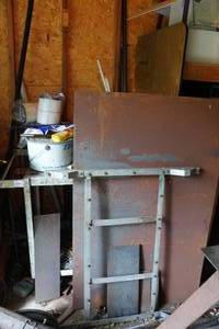 lot 181 image: Assorted Scrap Metal with Cart - Tubing, Large Sheet