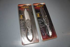 lot 80 image: 2 Guidesman 3 Blade Folding Knives