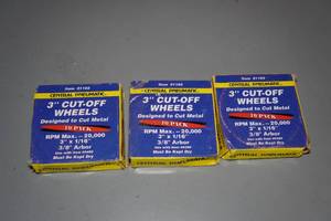 lot 101 image: Assorted Metal Cut-Off Wheels