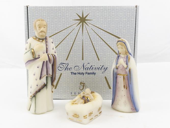 lot 23B image: FENTON The Nativity The Holy Family First Edition Signature Pieces with Original Box.