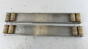 lot 267 image: Pair of Vintage Appliance Roller Load Bearing Tracks