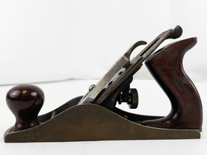 lot 232 image: Vintage Stanley Defiance Bench Hand Plane with Wooden Handle
