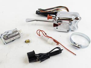lot 244 image: Vintage Car Turn Signal Switch with Wiring and Accessories