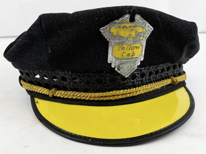 lot 246 image: Vintage Yellow Cab Uniform Hat by Fifth Avenue Uniform Company