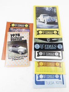 lot 135 image: 1978 The V8 TIMES Magazine for The Ford V-8 Enthusiasts -Complete Set with Roster