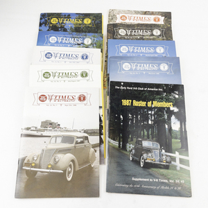 lot 142 image: 1986 & 1987 The V8 TIMES Magazine for The Ford V-8 Enthusiasts -9 Total with 1 Roster