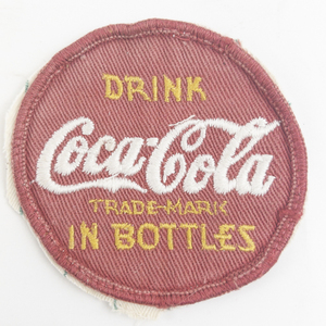 lot 18J image: Vintage Coca-Cola Logo Embroidered Patch -Rare