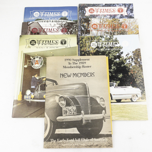 lot 144 image: 1989 The V8 TIMES Magazine for The Ford V-8 Enthusiasts -Complete Set with Roster