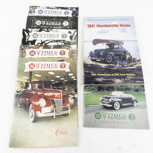 lot 146 image: 1991 The V8 TIMES Magazine for The Ford V-8 Enthusiasts -Complete Set with Roster
