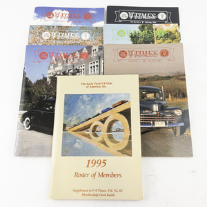 lot 150 image: 1995 The V8 TIMES Magazine for The Ford V-8 Enthusiasts -Complete Set with Roster