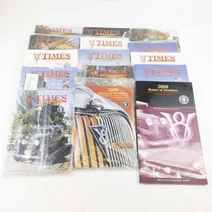 lot 158 image: 2008 & 2009 The V8 TIMES Magazine for The Ford V-8 Entthusiasts -Total 12 with 3 Rosters