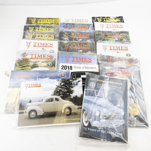 lot 161 image: 2017-2019 The V8 TIMES Magazine for The Ford V-8 Entthusiasts -Complete Sets with Rooster