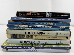lot 167 image: Lot of 10 Vintage & Classic Car Books  Ford, Mustang, Trains, Street Rods, Bodywork  More