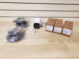 lot 11 image: 4 Revo Security Cameras with wires