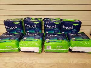 lot 64 image: 8 Prevail Daily Underwear 12 count packages