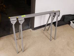 lot 73 image: 2 Stanley Sawhorses