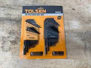 lot 114 image: Tolsen 36pc Hex Set (0714256.75)