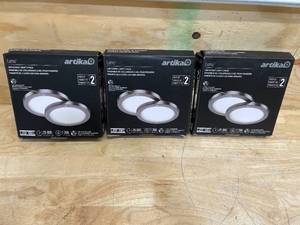 lot 148 image: Lot of 3 - Artika Lumo LED Closet Lights 2 Packs