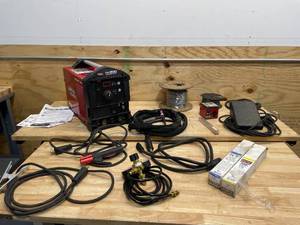 lot 10A image: Lincoln Electric Square Wave TIG 200 TIG Welder K5126-1 with Accessories
