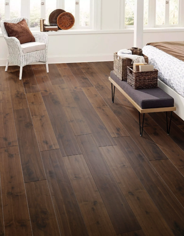 lot 180 image: 389 SF of Engineered Handscrapped Hickory Hardwood Flooring 38th x 6.5 x RL - EWI