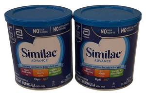 lot 4 image:  NEW 2 Cans   Similac Advance 12.4oz