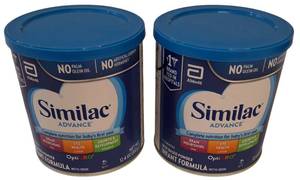 lot 8 image:  NEW 2 Cans   Similac Advance 12.4oz