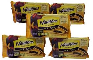 lot 32 image: Nabisco  (5)  Newtons Soft Chewy Fig  Cookies 10 oz each package