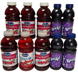 lot 37 image: Ocean Spray  Cran-Raspberry & Kool-Aid Grape flavor