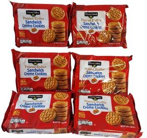 lot 42 image: Clover Valley  Peanut Butter Sandwich Creme Cookies  & Nabisco Nutter Butter Double Nutty