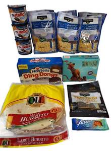 lot 45 image: Snacks  Nutella & Go Clover Valley  Hostess  Betty Cooker Ole Mexican Foods   Alani