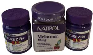 lot 59 image: Natrol  Melatonin 10 mg  (2)  Pure ZZZs- Kids Melatonin