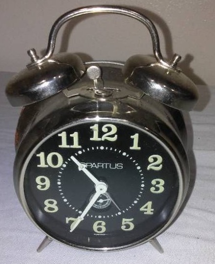 lot 11 image: Spartacus Wind Up Clock And Alarm